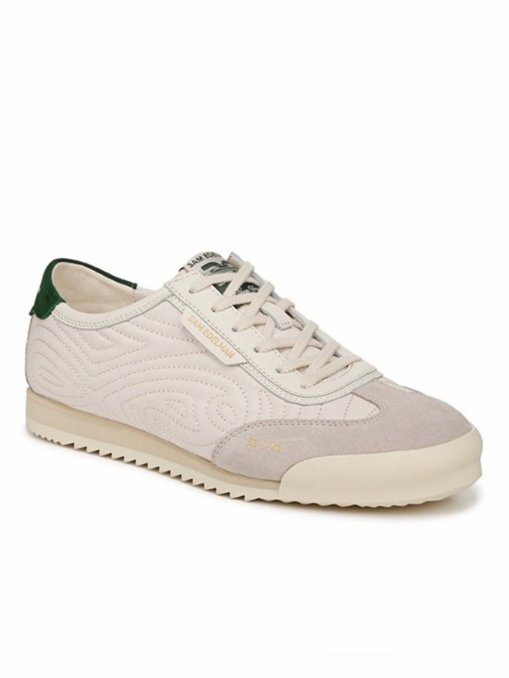 Sam Edelman Isabel Low Top Platform Sneakers Suede Green & Gray/Taupe Size 8.5